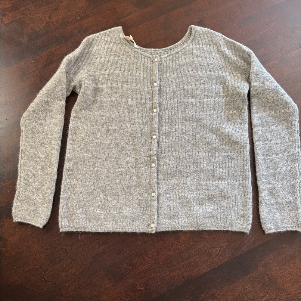 Sezane Gray Women's Cardigan Sweater